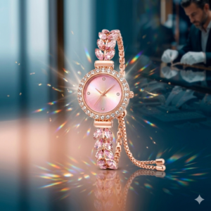 Reloj de lujo con cristal