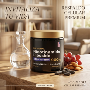 LIPOSOMAL Nicotinamida Ribósido 900 mg + Resveratrol