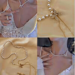 ✨ Collar "Metamorfosis" - Perlas y Mariposa de Cristal ✨